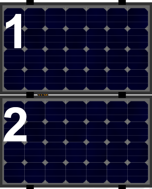 Clickfit EVO set rij van 2 panelen landscape zwart