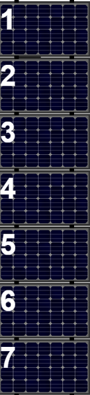 Clickfit EVO set rij van 7 panelen landscape zwart - Solarkopen.nl