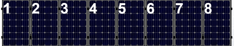 Clickfit EVO set rij van 8 panelen portrait zwart