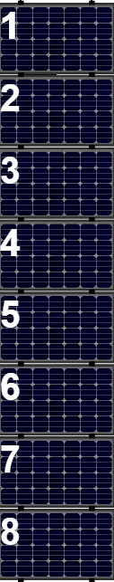 Clickfit EVO set rij van 8 panelen landscape zwart