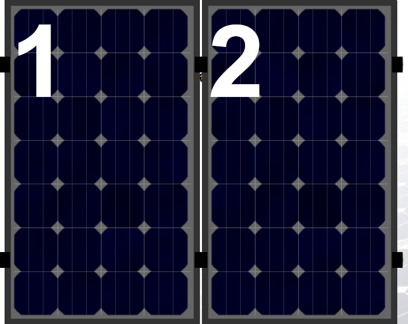 Clickfit EVO set rij van 2 panelen portrait zwart