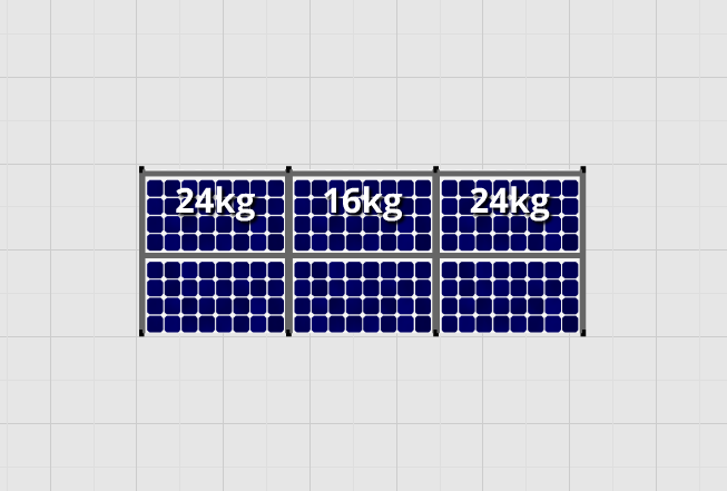 Esdec Flatfix Fusion - Oost/West set - 1 rij van 6 panelen - Solarkopen