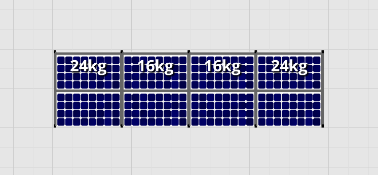 Esdec Flatfix Fusion - Oost/West set - 1 rij van 8 panelen - Solarkopen