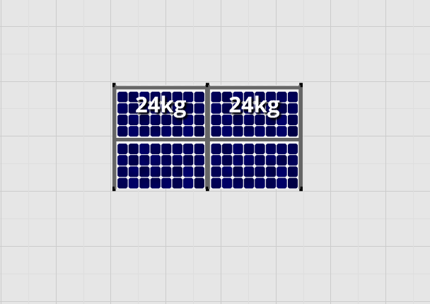 Esdec Flatfix Fusion - Oost/West set - 1 rij van 4 panelen - Solarkopen